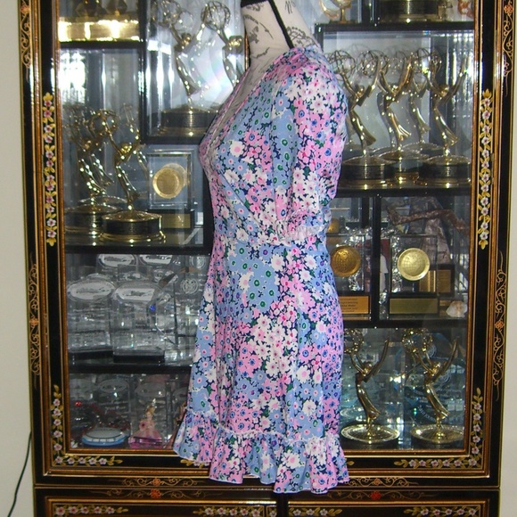 ASOS PARISIAN FLORAL PRINT DRESS US6 UK10 - Picture 2 of 5